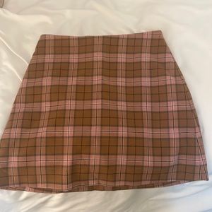 Aritzia Wilfred Classic Mini Skirt plaid